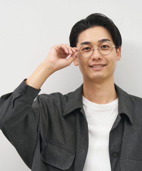 未使用　Zoff 中顔面短縮みえメガネ メタルフレームメガネ　度あり　ブラウン 中顔面短縮みえメガネ】Zoff｜メガネ｜メタルフレーム 伊達・度付き