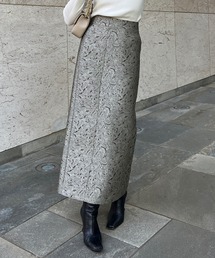 ラメニットタイトスカート（スカート）｜anuans（アニュアンス