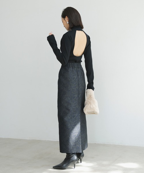 anuans(アニュアンス)の「ニュアンスモチーフジャガードスカート(スカート・レディース・ネイビー/カーキ系1・SMALL/MEDIUM)」の13枚目の写真