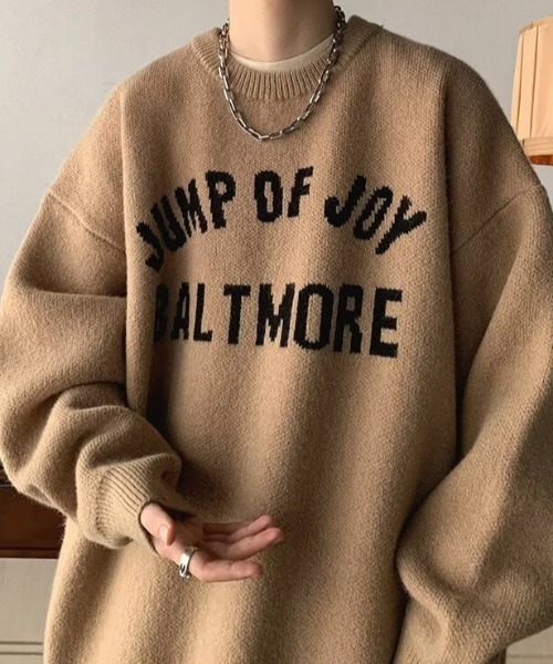 MGV(エムジーヴィー)の「フロントロゴデザインニット(ニット/セーター・メンズ・ベージュ/ブラック・X-LARGE/LARGE/MEDIUM)」の10枚目の写真