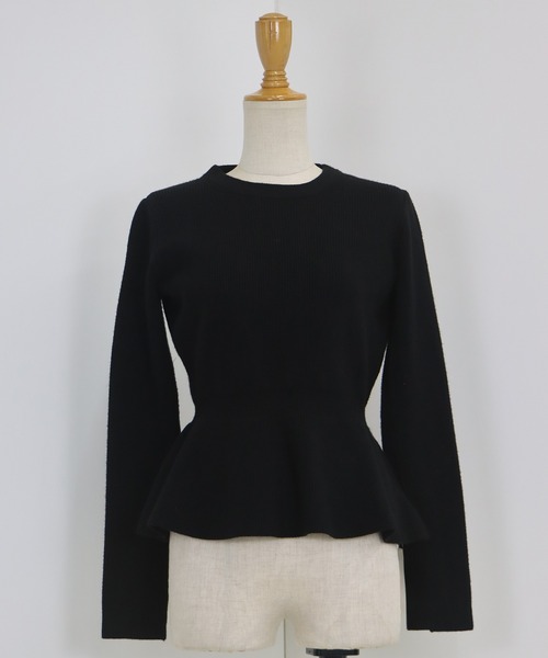 ペプラムニットトップス（ニット/セーター）｜BLUEEAST（ブルー