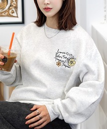 Candlestick（キャンドルスティック）の「選べる ワンポイント 刺繍 ロゴ スウェット トレーナー カットソー（スウェット）」