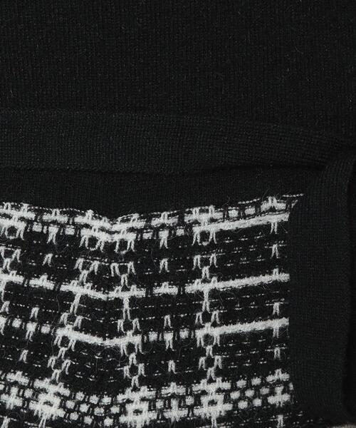 ITS'DEMO（イッツデモ）の「◆【手洗い可】ツイード調ニットワンピ（ワンピース・レディース・サックスブルー/ベージュ/ブラック・00）」の18枚目の写真