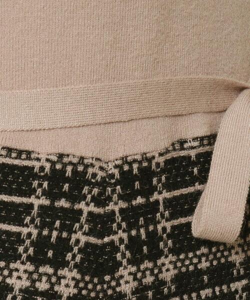 ITS'DEMO（イッツデモ）の「◆【手洗い可】ツイード調ニットワンピ（ワンピース・レディース・サックスブルー/ベージュ/ブラック・00）」の22枚目の写真
