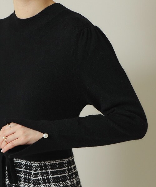 ITS'DEMO（イッツデモ）の「◆【手洗い可】ツイード調ニットワンピ（ワンピース・レディース・サックスブルー/ベージュ/ブラック・00）」の12枚目の写真