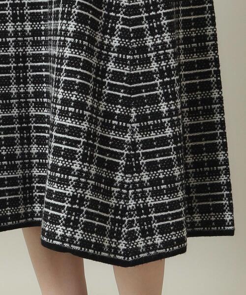 ITS'DEMO（イッツデモ）の「◆【手洗い可】ツイード調ニットワンピ（ワンピース・レディース・サックスブルー/ベージュ/ブラック・00）」の14枚目の写真