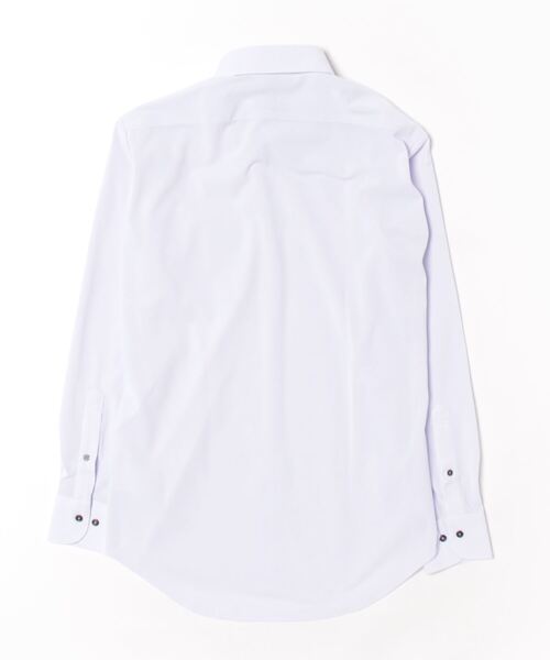 TAKA-Q（タカキュー）の「【ストレッチ ノーアイロン 吸水速乾】タカキュー ワイシャツ ボタンダウン  ビジネスシャツ ドレス 長袖 ニット シャツ（シャツ/ブラウス・メンズ・パープル・首回り39cm-裄丈80cm/首回り41cm-裄丈82cm/首回り39cm-裄丈84cm/首回り43cm-裄丈82cm/首回り43cm-裄丈86cm/首回り45cm-裄丈86cm/首回り41cm-裄丈86cm/首回り37cm-裄丈80cm）」の3枚目の写真