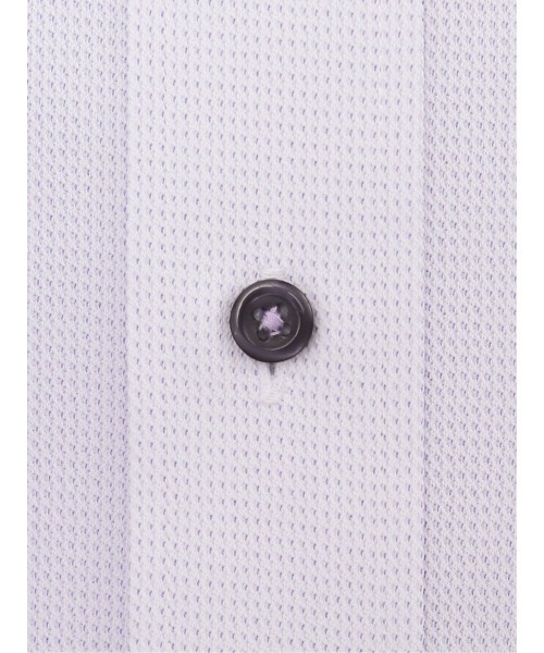 TAKA-Q（タカキュー）の「【ストレッチ ノーアイロン 吸水速乾】タカキュー ワイシャツ ボタンダウン  ビジネスシャツ ドレス 長袖 ニット シャツ（シャツ/ブラウス・メンズ・パープル・首回り39cm-裄丈80cm/首回り41cm-裄丈82cm/首回り39cm-裄丈84cm/首回り43cm-裄丈82cm/首回り43cm-裄丈86cm/首回り45cm-裄丈86cm/首回り41cm-裄丈86cm/首回り37cm-裄丈80cm）」の5枚目の写真