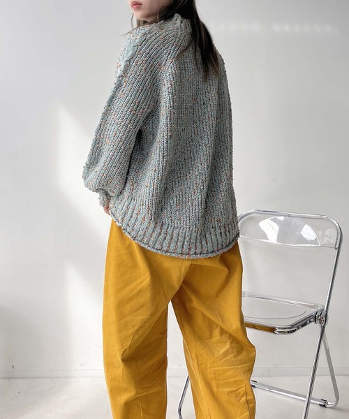 セール】◇カラフルネップ ハイネックニットプルオーバー（ニット