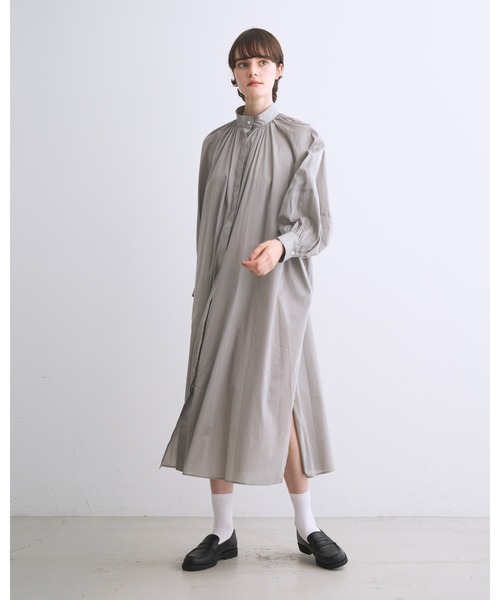 Traditional Weatherwear（トラディショナルウェザーウェア）の「DEVON（ワンピース・レディース・ブルー系その他4/ブラック系その他2/グレー系その他3・S）」の4枚目の写真