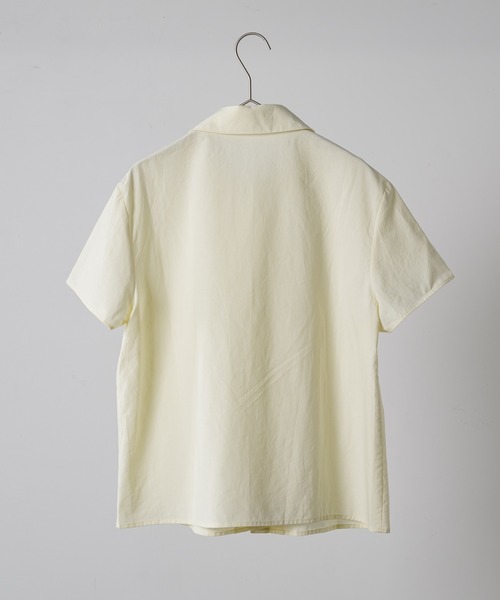 CLORE+cloreクロレRound Tael Shirtラウンドテールシャツ セール】ROUND COLLAR FRILL SHIRT / ラウンドカラーフリル