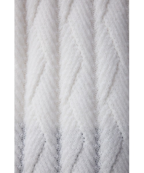 AZUL by moussy(アズールバイマウジー)の「ダイアゴナルニット(ニット/セーター・メンズ・ブラック/グレー/ホワイト・MEDIUM/LARGE)」の13枚目の写真