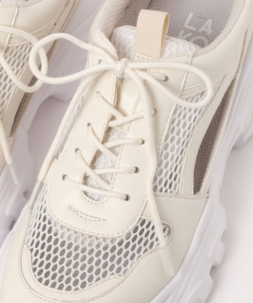 LAKOLE(ラコレ)の「メッシュボリュームスニーカー / 286332(スニーカー・レディース・ブラック/オフホワイト・SMALL/MEDIUM/LARGE)」の19枚目の写真