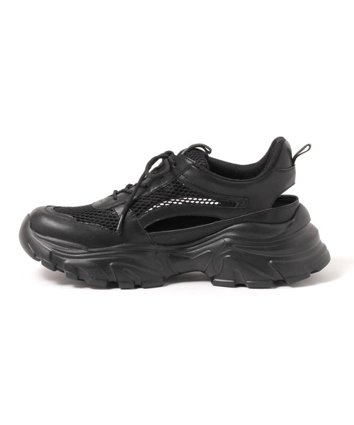 LAKOLE(ラコレ)の「メッシュボリュームスニーカー / 286332(スニーカー・レディース・ブラック/オフホワイト・SMALL/MEDIUM/LARGE)」の9枚目の写真