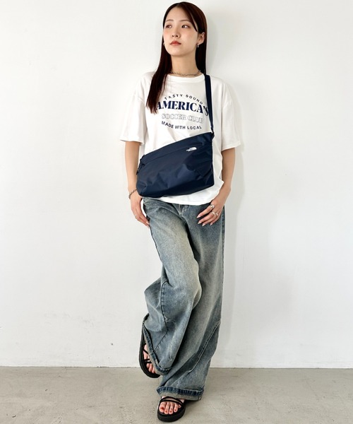 THE NORTH FACE（ザノースフェイス）の「国内未発売 THE NORTH FACE(ザ・ノースフェイス)/ロゴプリント ショルダーバッグ クロスバッグ/SP CROSS BAG M（ショルダーバッグ・レディース・クリーム/カーキ/ブラック/ネイビー/ブラウン・FREE）」の19枚目の写真