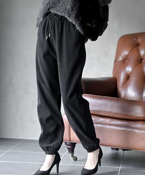 rps(アールピーエス)の「カットコールジョガーパンツ(その他パンツ・レディース・ブラック/ベージュ・フリー)」の2枚目の写真