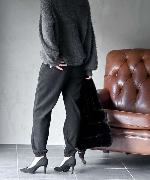 rps(アールピーエス)の「カットコールジョガーパンツ(その他パンツ・レディース・ブラック/ベージュ・フリー)」の5枚目の写真