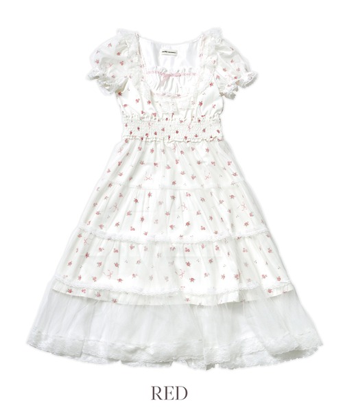 Fairy tale rose tulle veill ワンピース（ワンピース）｜mellfy