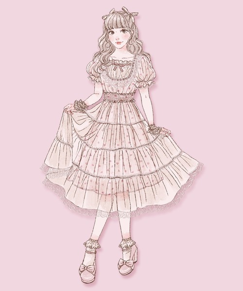 mellfy memory  Fragrance of Rose ワンピース Fragrance of Roseワンピース – mellfy memory