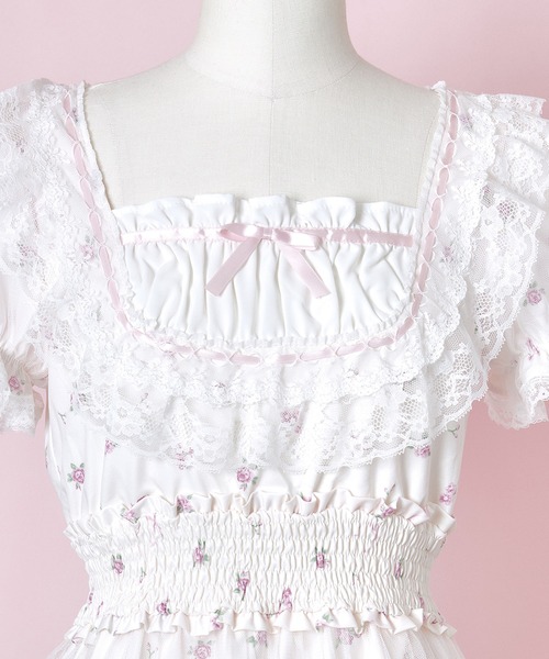 mellfy memory(メルフィーメモリー)の「Fairy tale rose tulle veill ワンピース(ワンピース・レディース・レッド/ピンク・M/S)」の6枚目の写真