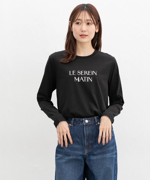 Honeys(ハニーズ)の「ロゴプリントTシャツ(Tシャツ/カットソー・レディース・イエロー/ラベンダー/杢グレー/ホワイト/ブラック・LL/L/S/M)」の3枚目の写真