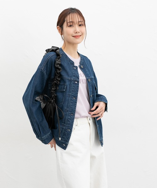 Honeys(ハニーズ)の「ロゴプリントTシャツ(Tシャツ/カットソー・レディース・イエロー/ラベンダー/杢グレー/ホワイト/ブラック・LL/L/S/M)」の14枚目の写真