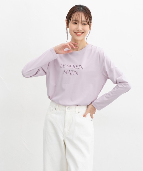 Honeys(ハニーズ)の「ロゴプリントTシャツ(Tシャツ/カットソー・レディース・イエロー/ラベンダー/杢グレー/ホワイト/ブラック・LL/L/S/M)」の15枚目の写真