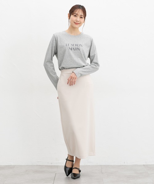 Honeys(ハニーズ)の「ロゴプリントTシャツ(Tシャツ/カットソー・レディース・イエロー/ラベンダー/杢グレー/ホワイト/ブラック・LL/L/S/M)」の18枚目の写真
