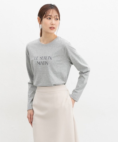Honeys(ハニーズ)の「ロゴプリントTシャツ(Tシャツ/カットソー・レディース・イエロー/ラベンダー/杢グレー/ホワイト/ブラック・LL/L/S/M)」の19枚目の写真