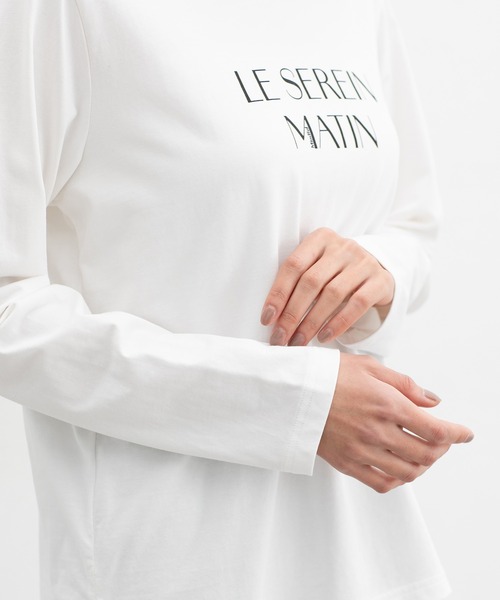 Honeys(ハニーズ)の「ロゴプリントTシャツ(Tシャツ/カットソー・レディース・イエロー/ラベンダー/杢グレー/ホワイト/ブラック・LL/L/S/M)」の8枚目の写真