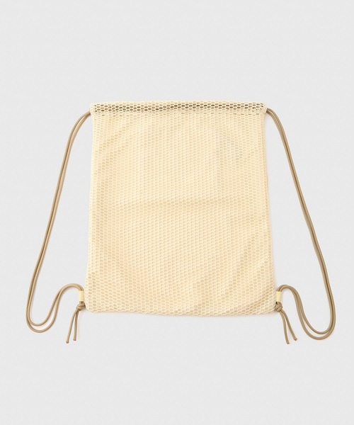 ADAM ET ROPE'（アダムエロペ）の「【WEB限定】《ナイロン×メッシュ》パッカブル ナップザック / シーズンレス / ユニセックス（バックパック/リュック・メンズ・グレー/クリーム/ブラック・FREE）」の8枚目の写真