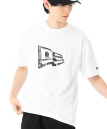 NEW ERA（ニューエラ）の「ニューエラ 半袖Tシャツ コットン ペイズリーフラッグロゴ（Tシャツ/カットソー・メンズ）」