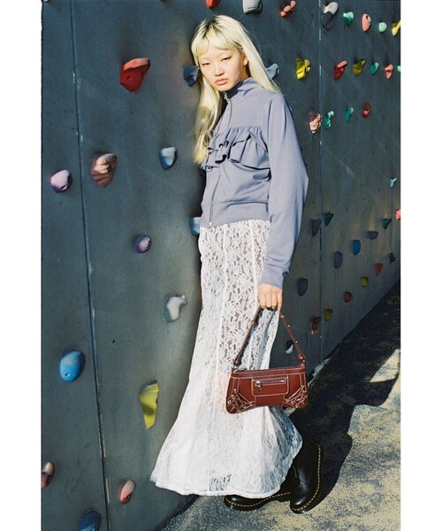 Ray BEAMS（レイビームス）の「レース 2way マーメイド スカート [手洗い可]（スカート・レディース・ホワイト/ブラック・1/0）」の3枚目の写真