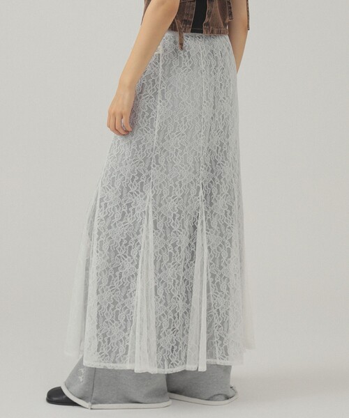 Ray BEAMS（レイビームス）の「レース 2way マーメイド スカート [手洗い可]（スカート・レディース・ホワイト/ブラック・1/0）」の9枚目の写真