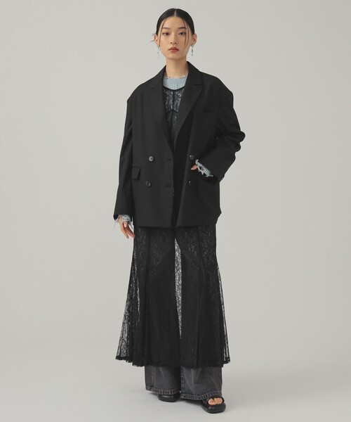 Ray BEAMS（レイビームス）の「レース 2way マーメイド スカート [手洗い可]（スカート・レディース・ホワイト/ブラック・1/0）」の17枚目の写真