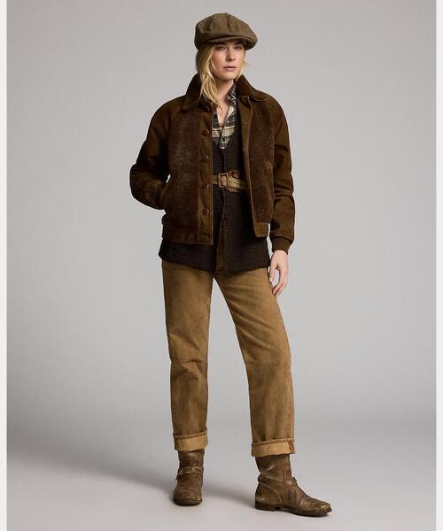 RRL(ダブル アール エル)の「クロシェパネルド ニット コットン ベスト(ベスト・レディース・ブラウン・1/2/3/4/5)」の6枚目の写真