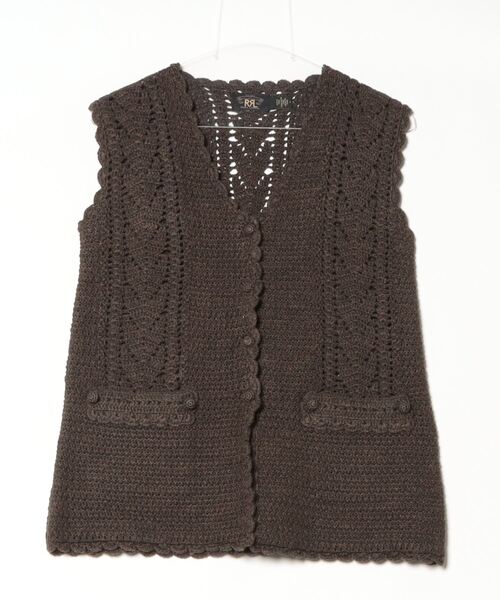 RRL（ダブル アール エル）の「クロシェパネルド ニット コットン