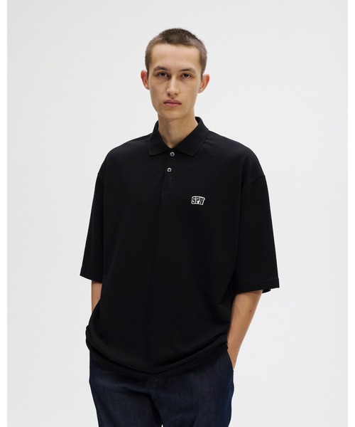 SOPHNET.(ソフネット)の「SPN WAPPEN OVERSIZED POLO(ポロシャツ・メンズ・ブラック/カーキ/ホワイト・SMALL/MEDIUM/LARGE/X-LARGE)」の4枚目の写真