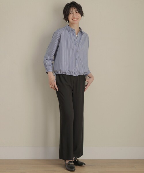 J.PRESS（ジェイプレス）の「【洗える】バックサテンジョーゼット リラックス パンツ（その他パンツ・レディース・ブラウン系/ブラック系・T13/T17/T15）」の17枚目の写真