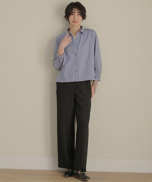 J.PRESS（ジェイプレス）の「【洗える】バックサテンジョーゼット リラックス パンツ（その他パンツ・レディース・ブラウン系/ブラック系・T13/T17/T15）」の18枚目の写真