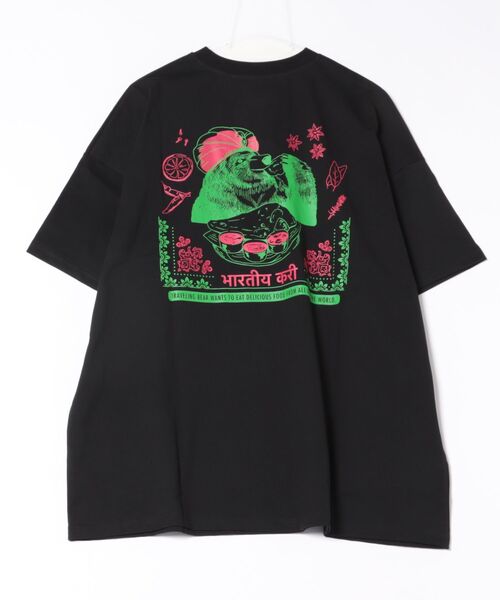 チチカカ(チチカカ)の「インドカリーベアTシャツ【ユニセックス】(Tシャツ/カットソー・レディース・ブラック/マルチ・FREE)」の21枚目の写真