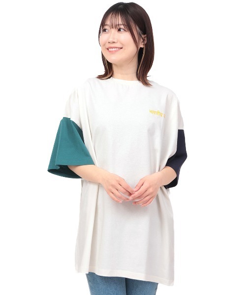 チチカカ(チチカカ)の「インドカリーベアTシャツ【ユニセックス】(Tシャツ/カットソー・レディース・ブラック/マルチ・FREE)」の11枚目の写真