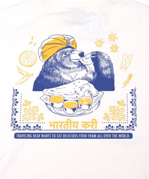 チチカカ(チチカカ)の「インドカリーベアTシャツ【ユニセックス】(Tシャツ/カットソー・レディース・ブラック/マルチ・FREE)」の18枚目の写真