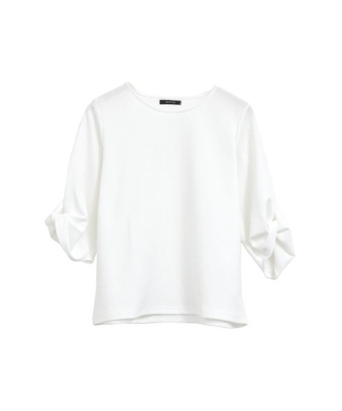 aquagarage(アクアガレージ)の「つぼみ袖トップス(Tシャツ/カットソー・レディース・アイボリー/ブラック/ベージュ・ONESIZE)」の12枚目の写真