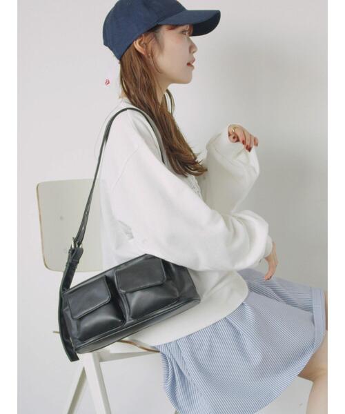 ehka sopo（エヘカソポ）の「花ワッペンスウェット（スウェット・レディース・ミント/オフホワイト/ブルー/グレー・F）」の5枚目の写真