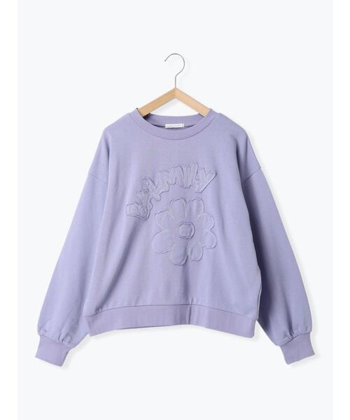 ehka sopo（エヘカソポ）の「花ワッペンスウェット（スウェット・レディース・ミント/オフホワイト/ブルー/グレー・F）」の22枚目の写真