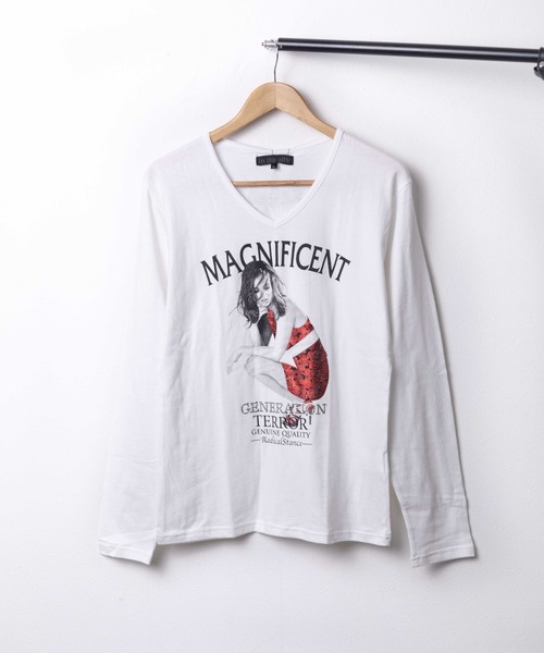 INNOCENT(イノセント)の「『in the attic』箔プリント/ラインストーンデザインT(Tシャツ/カットソー・メンズ・ブラック/ホワイト・X-LARGE/MEDIUM/LARGE)」の1枚目の写真