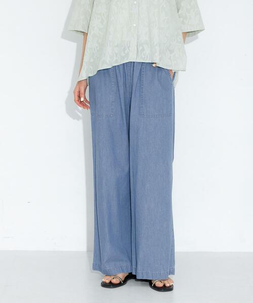 URBAN RESEARCH Sonny Label（アーバンリサーチサニーレーベル）の「デニムベイカーイージーパンツ（デニムパンツ・レディース・インディゴブルー/ライトインディゴブルー・36/38）」の2枚目の写真