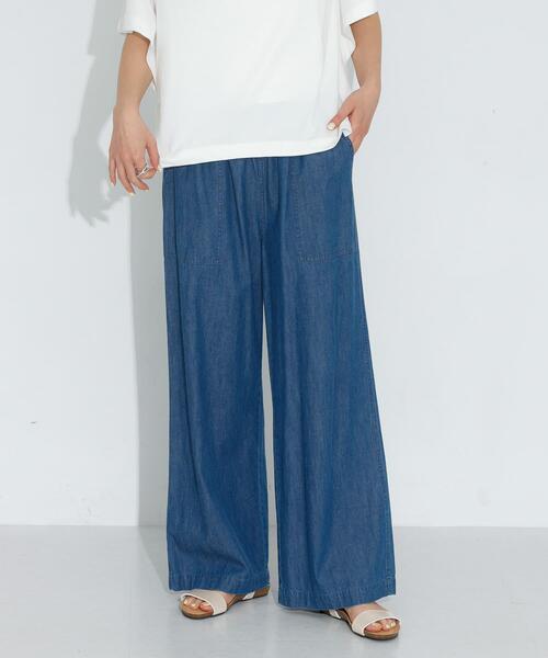 URBAN RESEARCH Sonny Label（アーバンリサーチサニーレーベル）の「デニムベイカーイージーパンツ（デニムパンツ・レディース・インディゴブルー/ライトインディゴブルー・36/38）」の5枚目の写真