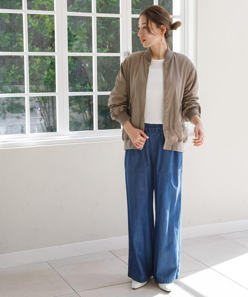 URBAN RESEARCH Sonny Label（アーバンリサーチサニーレーベル）の「デニムベイカーイージーパンツ（デニムパンツ・レディース・インディゴブルー/ライトインディゴブルー・36/38）」の10枚目の写真